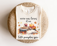 T-Shirt Accro Aux Livres Et Au Latté Pumpkin Spice