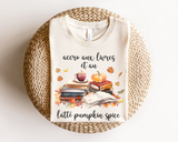 T-Shirt Accro Aux Livres Et Au Latté Pumpkin Spice