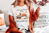 T-Shirt Accro Aux Livres Et Au Latté Pumpkin Spice