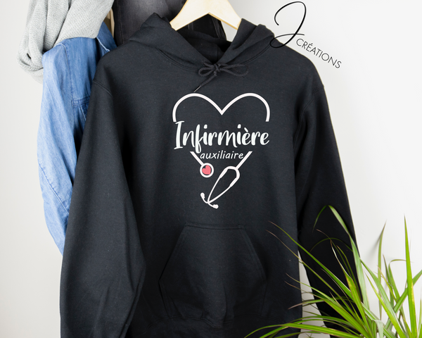 Coton Ouaté "Hoodie" Infirmière (auxiliaire)