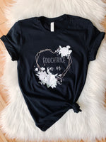 T-shirt Éducatrice ou Enseignante en or