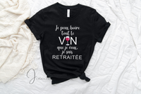 T-Shirt Je Suis Retraitée