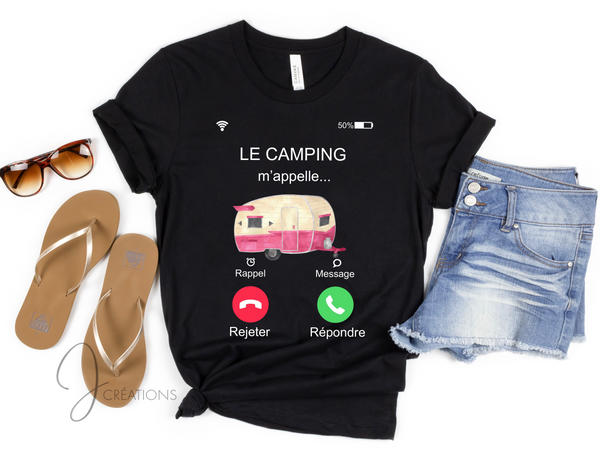 T-Shirt Le Camping M'appelle Femme