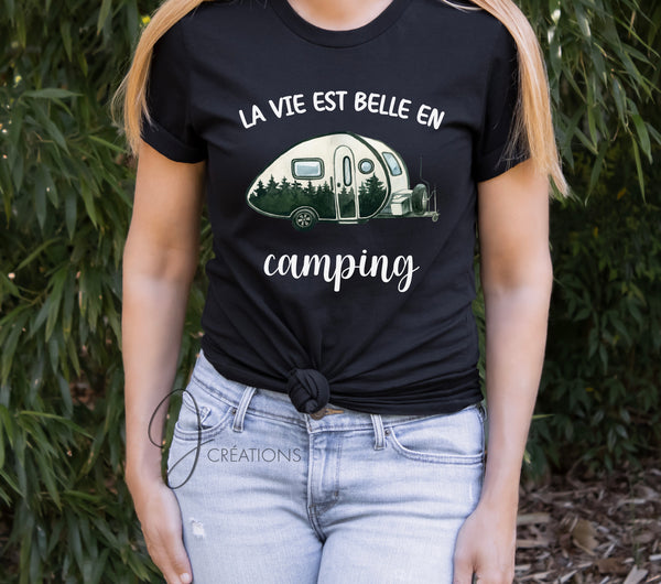 T-Shirt La Vie Est Belle En Camping