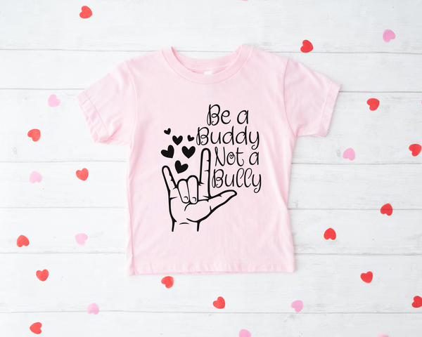 T-Shirt Enfant Rose Be A Buddy