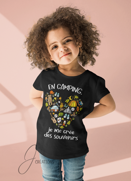 T-Shirt Enfant Camping Souvenirs