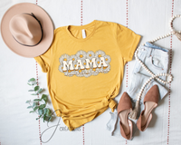 T-shirt Mama Boho Avec Nom Enfant