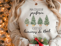 Coton Ouaté Couleur Préférée Lumières de Noël