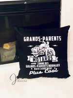 Coussin Motard pour Grands-Parents/Papi/Papa/Mamie