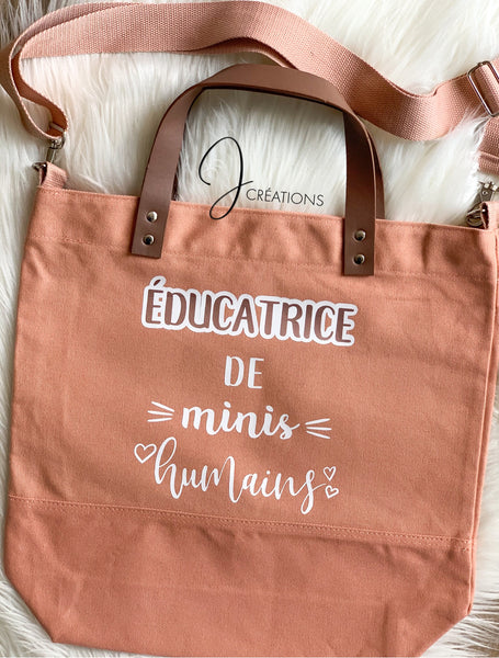 Sac Bandoulière Éducatrice/Enseignante de minis humains