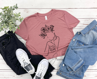 Crop Top Art Ligné Femme