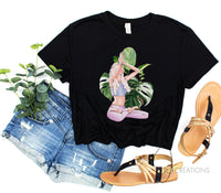 Crop Top Monstera Yoga