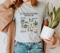 T-shirt Plantes Mon Temps Libre