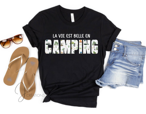 T-Shirt La Vie Est Belle En Camping